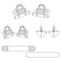 Simplicity Sewing Pattern S9522 CASSEROLE CARRIERS, PIE HOLDER AND DOUBLE OVEN MITT