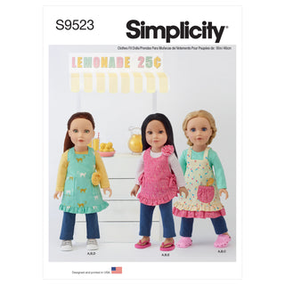 Simplicity Sewing Pattern S9523 18" DOLL CLOTHES