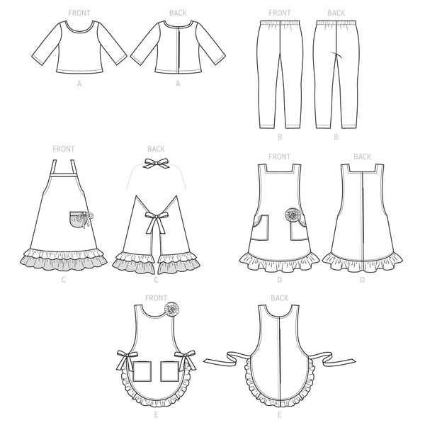 Simplicity Sewing Pattern S9523 18" DOLL CLOTHES