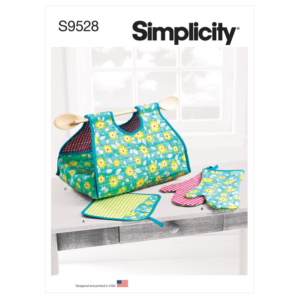 Simplicity Sewing Pattern S9528 POT HOLDER, MITT, CASSEROLE CARRIER