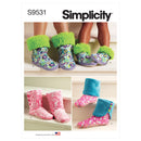 Simplicity Sewing Pattern S9531 SLIPPERS-1