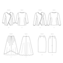 Simplicity Sewing Pattern S9553 WOMEN'S JACKET AND SKIRTS-8