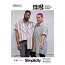 Simplicity Sewing Pattern S9554 UNISEX SHIRT IN TWO LENGTHS-1