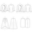 Simplicity Sewing Pattern S9555 MISSES' JACKET AND SKIRTS-8