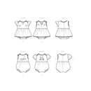 Simplicity Sewing Pattern S9557 BABIES' ROMPER-8