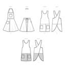 Simplicity Sewing Pattern S9564 MISSES' APRONS-10