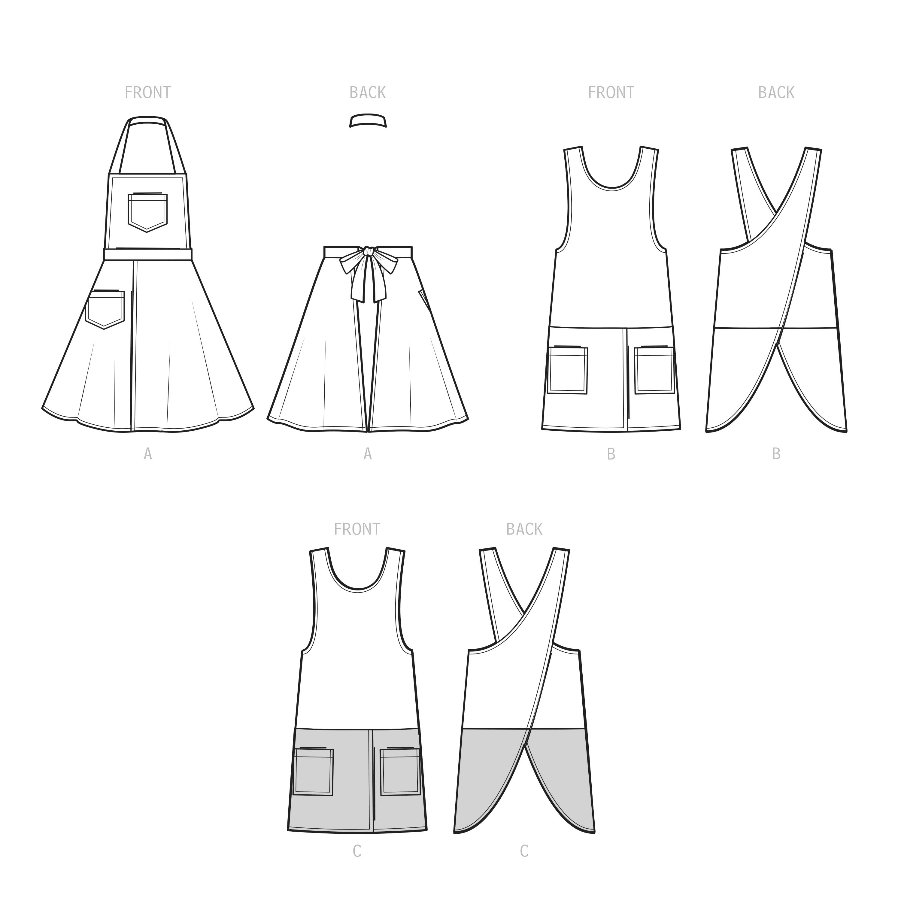 Simplicity Sewing Pattern S9564 MISSES' APRONS