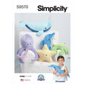 Simplicity Sewing Pattern S9570 PLUSH SEA CREATURES