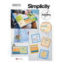 Simplicity Sewing Pattern S9575 FIDGET PAGES, QUILT, ZIPPER CASE AND KEY FOB-1