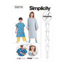 Simplicity Sewing Pattern S9578 CHILDREN'S, GIRLS' AND BOYS' RECOVERY GOWNS AND PANTS-1