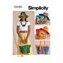 Simplicity Sewing Pattern S9580 BAGS, HAT AND NECKLACE-1