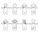 Simplicity Sewing Pattern S9583 POSEABLE PLUSH ANIMALS BY ELAINE HEIGL-7