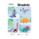 Simplicity Sewing Pattern S9585 PLUSH DINOSAURS BY ANDREA SCHEWE-1