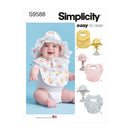 Simplicity Sewing Pattern S9588 BABIES' HATS AND BIBS-1