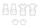 Simplicity Sewing Pattern S9596 MISSES' PULLOVER DRESS AND KNIT TOP BY ELAINE HEIGL-7