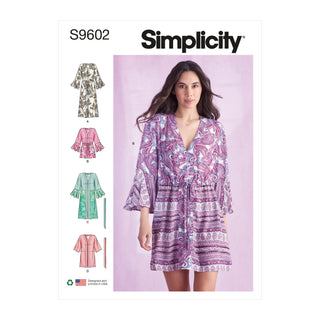 Simplicity Sewing Pattern S9602 MISSES' CAFTANS AND WRAPS