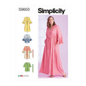 Simplicity Sewing Pattern S9603 WOMEN'S CAFTANS AND WRAPS