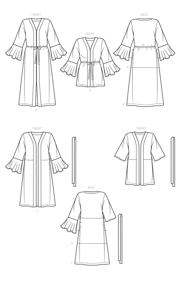 Simplicity Sewing Pattern S9603 WOMEN'S CAFTANS AND WRAPS