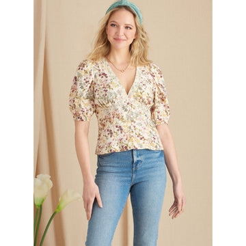 Simplicity Sewing Pattern S9606 MISSES' BLOUSE - 0