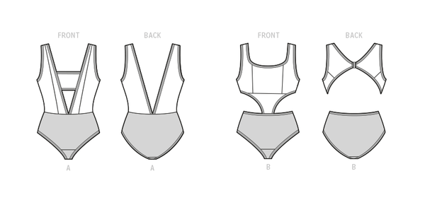 Simplicity Sewing Pattern S9609 MISSES' AND WOMEN'S SWIMSUITS BY MADDIE FLANIGAN