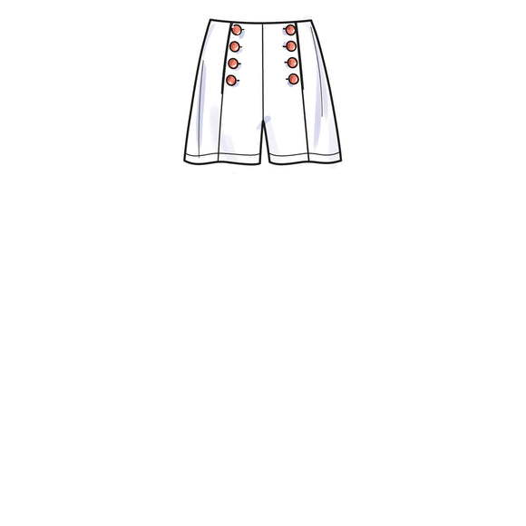 Simplicity Sewing Pattern S9612 MISSES' TOPS, PANTS AND SHORTS