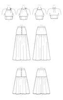 Simplicity Sewing Pattern S9613 MISSES' TOP AND SKIRTS-7