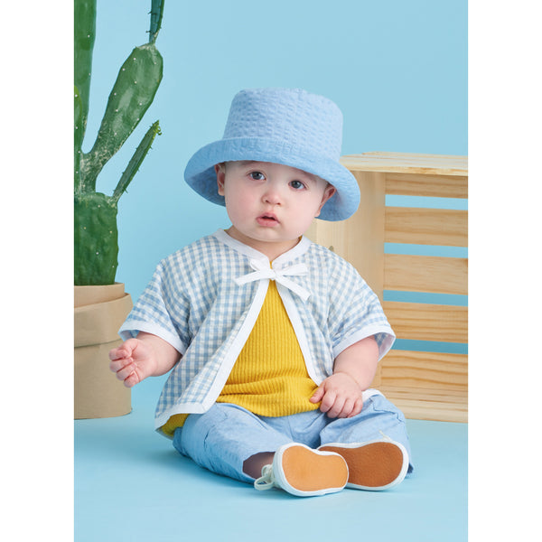 Simplicity Sewing Pattern S9616 BABIES' TEE-SHIRTS, JACKET, PANTS AND HAT