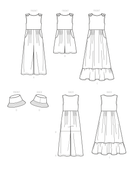 Simplicity Sewing Pattern S9617 CHILDREN'S AND GIRLS' JUMPSUIT, ROMPER AND DRESS-7