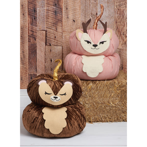 Simplicity Sewing Pattern S9622 PLUSH PUMPKIN ANIMALS