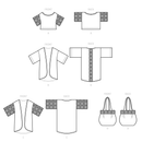 Simplicity Sewing Pattern S9633 MISSES' CROCHET AND SEW TOP, JACKET AND BAG-7