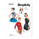 Simplicity Sewing Pattern S9634 MISSES' VINTAGE BLOUSES AND CUMMERBUND-1