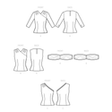 Simplicity Sewing Pattern S9634 MISSES' VINTAGE BLOUSES AND CUMMERBUND