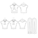 Simplicity Sewing Pattern S9637 WOMEN'S HOODIES AND LEGGINGS BY MIMI G-6