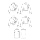 Simplicity Sewing Pattern S9638 MISSES' JACKETS AND SKIRT BY MIMI G-7