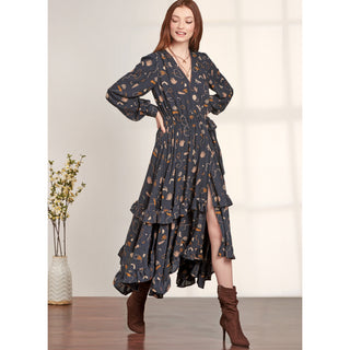 Simplicity Sewing Pattern S9639 MISSES' MIDI WRAP DRESS