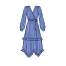 Simplicity Sewing Pattern S9639 MISSES' MIDI WRAP DRESS-5