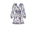 Simplicity Sewing Pattern S9639 MISSES' MIDI WRAP DRESS-6