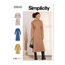 Simplicity Sewing Pattern S9640 MISSES' DOLMAN SLEEVE DRESSES-1