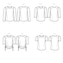 Simplicity Sewing Pattern S9645 MISSES' KNIT TOPS-7