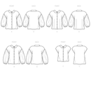 Simplicity Sewing Pattern S9646 MISSES' BUTTON DOWN TOP-7
