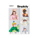 Simplicity Sewing Pattern S9657 CHILDREN'S HATS AND MITTENS IN SIZES S-M-L AND COWL SCARVES