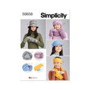 Simplicity Sewing Pattern S9658 MISSES' HATS, HEADBAND, MITTENS IN SIZES S-M-L, COWL AND INFINITY SCARF-1