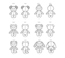 Simplicity Sewing Pattern S9665 PLUSH DOLLS-9