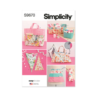 Simplicity Sewing Pattern S9670 SEWING ROOM ACCESSORIES