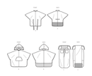 Simplicity Sewing Pattern S9671 PONCHO WITH DETACHABLE HOOD AND WHEELCHAIR BLANKET-7