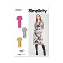 Simplicity Sewing Pattern S9677 MISSES' DRESSES WITH SLEEVE AND LENGTH VARIATIONS - DESIGNED FOR AMERICAN SEWING GUILD-1