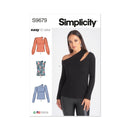 Simplicity Sewing Pattern S9679 MISSES' KNIT TOP WITH SLEEVE VARIATIONS-1