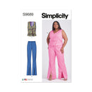 Simplicity Sewing Pattern S9689 MISSES' AND WOMEN'S VEST AND PANTS-1