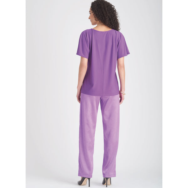 Simplicity Sewing Pattern S9690 MISSES' TOPS AND PULL-ON PANTS