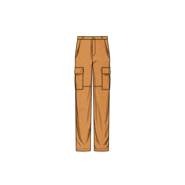 Simplicity Sewing Pattern S9693 MEN'S CARGO PANTS